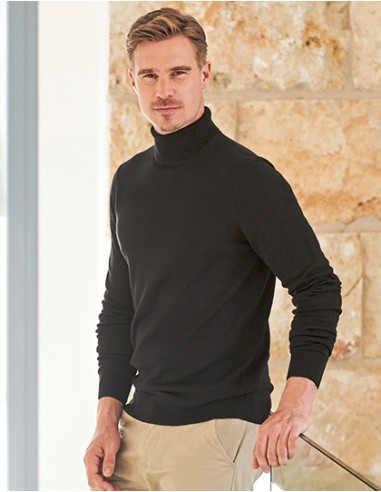 H-H727-Mens Roll Neck Jumper